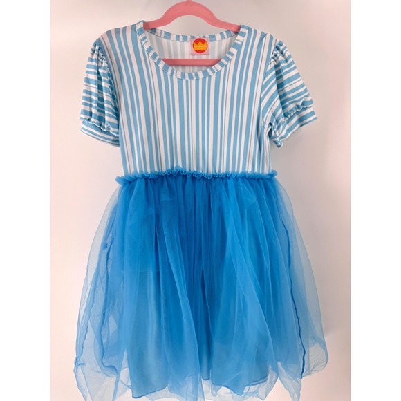 Whimsy Darling Other - Dapper Dans Tulle Skirt Striped Dress Kids 9 10 Blue Dans Disney